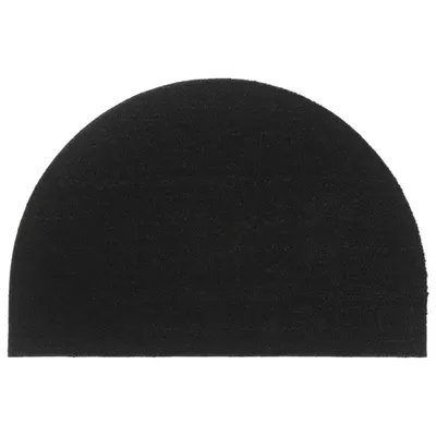 Obrázok produktu pre Rohožka čierna polkruhová 60x90 cm Kokosové vlákno Tufted