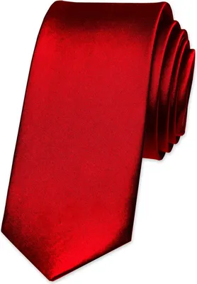 Produktbild von Krawatte Herren Hochzeit Konfirmation Slim Tie Retro Business Schlips schmal Autiga® dunkelrot