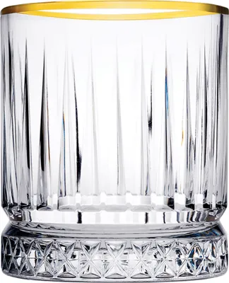 Obrázek produktu pro PAŞABAHÇE Elysia Gold Sklenice na whisky, objem: 0,35 litru, výška: 98 mm, průměr: 84 mm, 4x