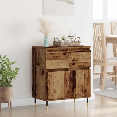 Produktbild von vidaXL Sideboard Altholz 60 x 35 x 70 cm Verbundholz und Eisen