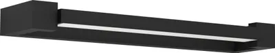 Produktbild von EGLO LED Wandleuchte Gemiliana, Wandlampe aus schwarzem Metall und weißem Kunststoff, Bad Spiegellampe, Badezimmer und Flur Lampe, neutralweiß, IP44