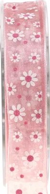 Produktbild von Rosa Geschenkband 20mm x 20m Organzaband Hochzeit Deko