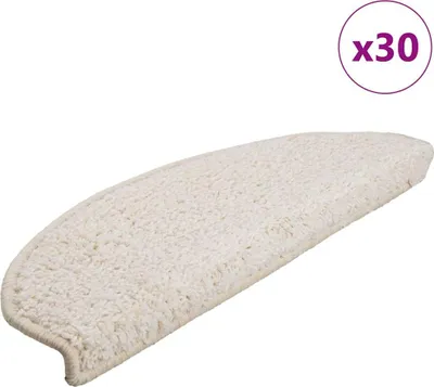 Produktbild von Stufenmatten 30 Stk. 65x21x4 cm Weiß Halbrund Groß