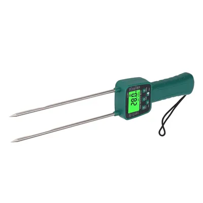 Produktbild von Digital Heu- & Getreide-Feuchtigkeitsmesser – LCD Display, Sprachansage, tragbarer Heumessgerät, Nadel-Sensor für Mais, Soja, Weizen, Bohnen