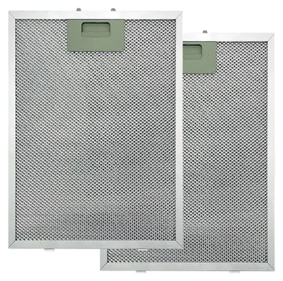 Productafbeelding van Metalen vetfilter van aluminium, 305 x 267 mm, 2 stuks, geschikt voor afzuigkappen