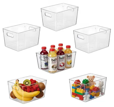 Produktbild von Set aus 6 Kühlschrank-Organizer-Boxen für Küche und Schränke