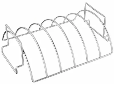Productafbeelding van GrillX BBQ Sparerib Rek - Hittebestendig Staal - Grillen van Vlees en Gevogelte
