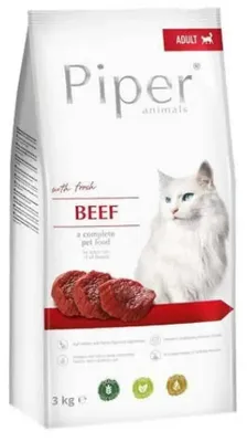 Obrázok produktu pre DOLINA NOTECI Piper Animals s teľacím mäsom - Suchá krmivo pre mačky - 3 kg