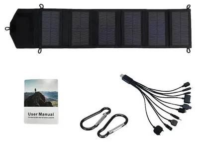 Obrázok produktu pre Solárny panel, prenosný dizajn, rýchla nabíjacnosť, 6-panelový solárny panel