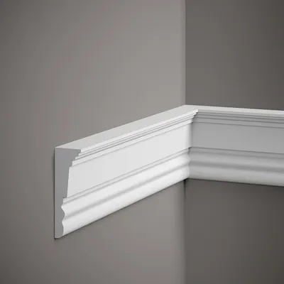 Produktbild von Mardom Wandleiste MDD334 Profoam 33 x 101 x 2000 mm Weiß Zierleiste Kompakt