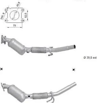 Produktbild von VEGAZ Katalysator Kat Euro 5/Euro 6 SKK-925AS