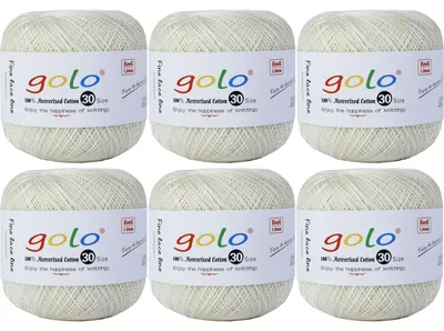 Zdjęcie produktu dla Przędza bawełniana do szydełkowania, 100% bawełna - 6 motków - 400 metrów na motek - Jasne kolory - Zalecana grubość szydełka: 1,1 mm - Idealna do rękodzieła - Przędza