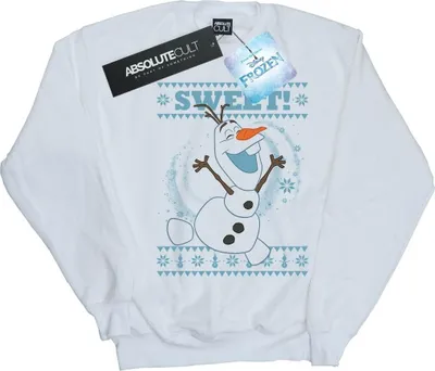 Produktbild von Disney - "Frozen Sweet Christmas" Sweatshirt für Damen BI19136 (L) (Weiß)