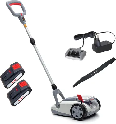 Imagen del producto de Cortacésped eléctrico de mano con función de mulching, ideal para pequeños jardines de hasta 50 m²