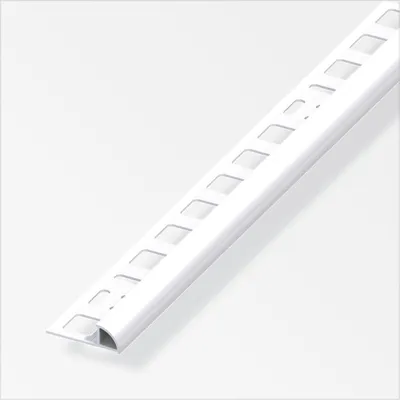 Produktbild von alfer Viertelkreisprofil PVC glatt weiß glänzend