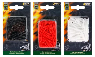 Produktbild von Dart Kunststoff Dartspitzen 100 Stück  Soft Dart Softdart Best Sporting Farbe: sortiert