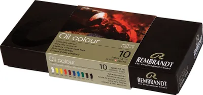 Zdjęcie produktu dla Podstawowy zestaw farb olejnych Rembrandt | 10 x 15 ml
