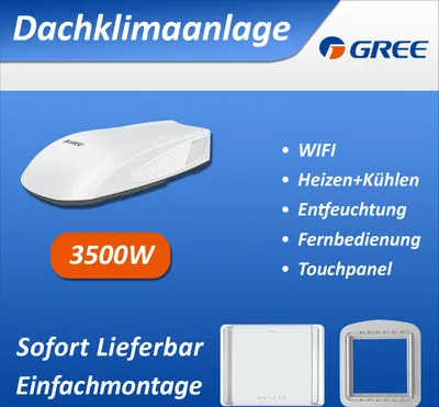 Produktbild von GREE Klimagerät Klimaanlage Dachklimaanlage für Wohnmobil Wohnwagen 3500W mit WiFi