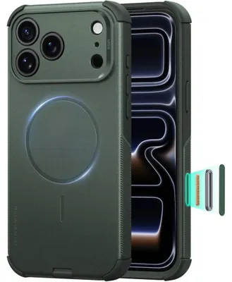 Produktbild von Handyhülle für iPhone 18 Pro Max / 17 Pro Max, ESR Cyber Tough Case mit MagSafe, Dunkelgrün