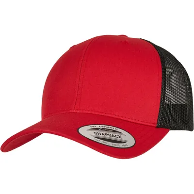 Obrázok produktu pre Flexfit RETRO Trucker Snapback Cap - červená / čierna