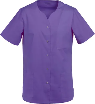 Produktbild von Damen Kasack halbarm purple, Gr. 2XL : 2XL : 50% Baumwolle 50% Polyester 175 g/m² : purple