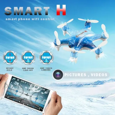 Immagine prodotto di CX-37 Smart-H Mini 3D Flying 6-Axis Gyro 4-Channel 2.4 GHz Hold Phone WiFi Control Hexacopter con 0.3MP FPV Camera