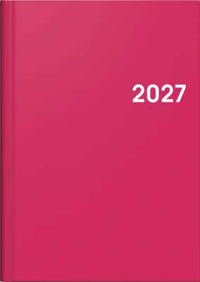 Produktbild von 2027 BRUNNEN Buchkalender A5 pink 2S/1W