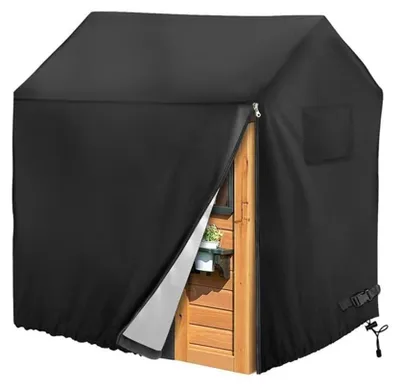 Productafbeelding van Elzusha - Waterdichte Beschermhoes voor Buitenspeelhuisje 210D Oxford Stof 145x145x160cm