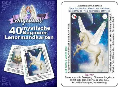Produktbild von Angelinas 40 mystische Beginner - Lenormandkarten