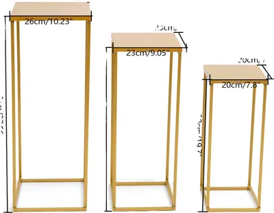 Produktbild von Blumenstand, Metallkonstruktion, modernes Design, Gold, M