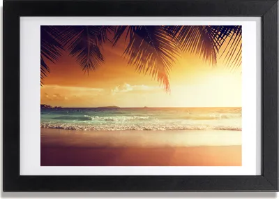 Produktbild von Bild 30x20 MDF-Rahmen, Wandkunst Tropischer Strand
