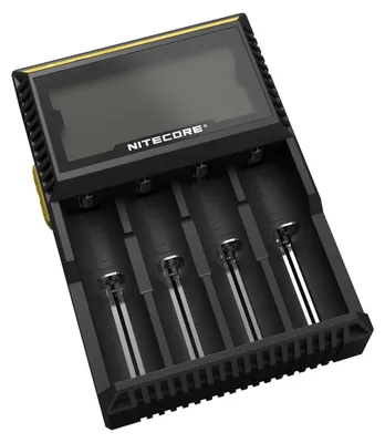 Produktbild von Nitecore D4EU, Lithium-Ion (Li-Ion), Nickel-Cadmium (NiCd), Nickel-Metallhydrid (NiMH), AA, AAA, AAAA, C