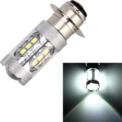 Obrázok produktu pre Predné svetlá motocyklov 250LM 6000K Biele svietidlá H6M/PX15D 5W 16LED SMD-2835, DC 12V (biele svetlo)