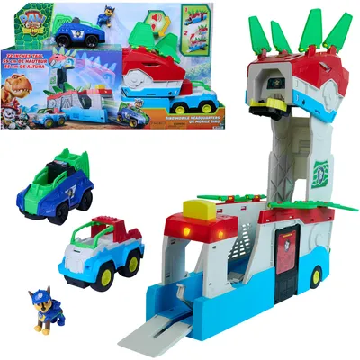 Produktbild von PAW Patrol : Der Dino Film, 2-in-1 Mobiles Dino-Hauptquartier, Transformierbarer Patroller, 3 Jahr(e), AAA, Mehrfarbig