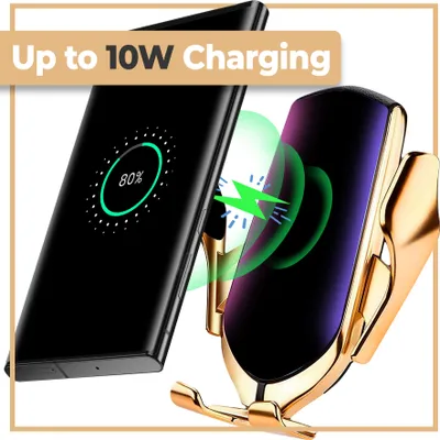 Produktbild von Bezprzewodowa ładowarka samochodowa Ładowarka indukcyjna Uchwyt samochodowy z funkcją ładowania Ładowarka do telefonu komórkowego Bezprzewodowy uchwyt samochodowy Qi do telefonu komórkowego Uchwyt samochodowy Retoo