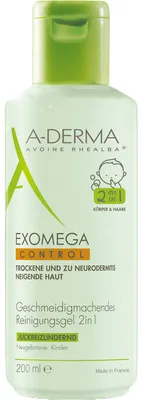 Produktbild von A-DERMA EXOMEGA CONTROL Reinigungsgel 2in1, 200 ml Gel