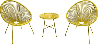 Produktbild von home24 Sitzgruppe - 3-teilig - Stahl / Polyrattan
