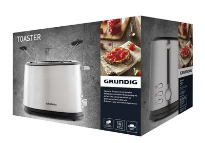 Immagine prodotto di Grundig TA 5620 - Tostapane - 2 dischi - 2 fessure - acciaio inox/nero