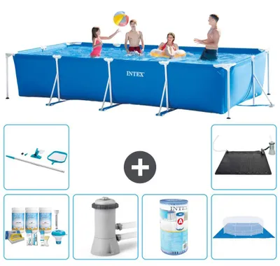 Immagine prodotto di Piscina fuori terra rettangolare - 450x220x84 cm - 7 pezzi - Modello S40292