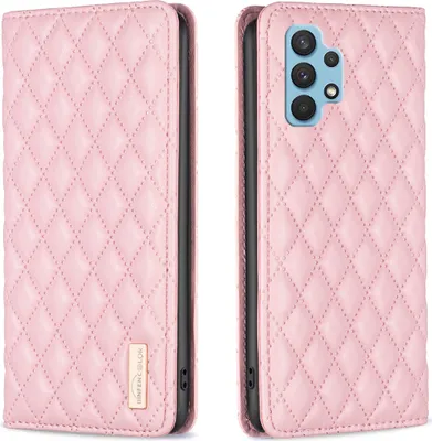 Obrázek produktu pro Galaxy A32 4G Case, Elegantní flipové kožené pouzdro ve stylu knihy se stojánkem pro Samsung Galaxy A32 4G Pink