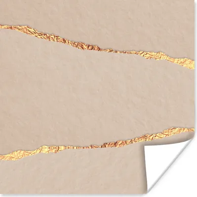 Produktbild von MuchoWow® Poster Gold - Glitzer - Abstrakt - Luxus 50x50 cm - Wohnzimmerdekoration
