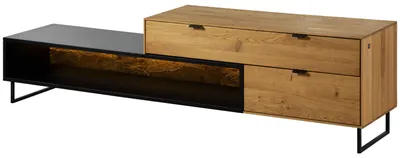 Produktbild von MASSIVMOEBEL24 Lowboard Wildeiche 200x43x52 natur geölt LINDAU #27