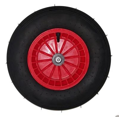 Immagine prodotto di RUOTA DI SOSTITUZIONE FORTE | ruota carriola da giardino carriola da costruzione carriola carriola | rosso