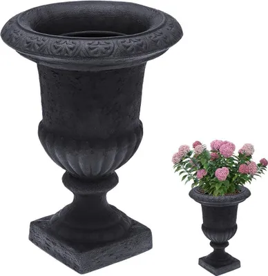 Produktbild von Vilde | Pflanzkübel - 54x38,5 cm - Witterungsbeständig - Kunststoff - Blumentopf Steinguss Optik