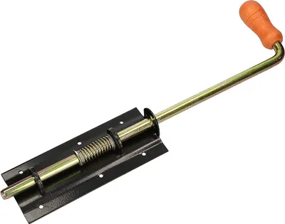 Immagine prodotto di KOTARBAU® Bullone a molla largo 380/13 mm nero per cancelli, garage e cancelli con maniglia in legno