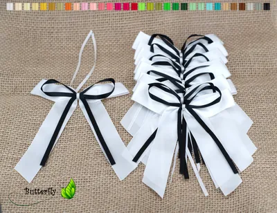 Produktbild von Antennenschleifen Hochzeit, 10 Stück, Farbauswahl:schwarz 030