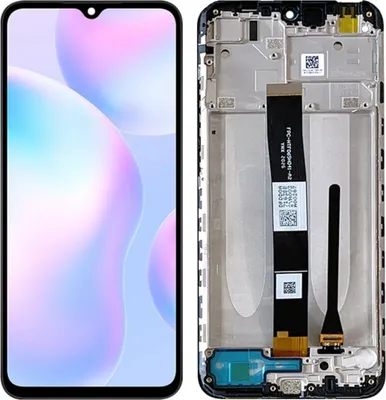 Produktbild von LCD-Display und Touchscreen Xiaomi Redmi 9A / 9C / 9AT / 10A mit Rahmen (REF), Ersatzbildschirm für Xiaomi Redmi 9A / 9C / 9AT / 10A, Ersatzteile für Smartphone