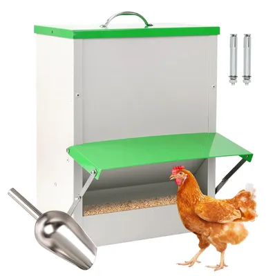 Immagine prodotto di Solidchoice - Distributore automatico per mangime per animali, capacità 11 kg, per uso esterno