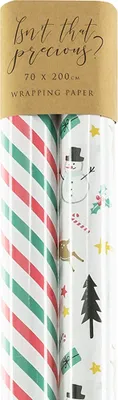 Produktbild von Set mit 2 Weihnachtspapier