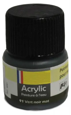 Immagine prodotto di Heller - verde nero opaco - n. 91 - vernice per modellismo